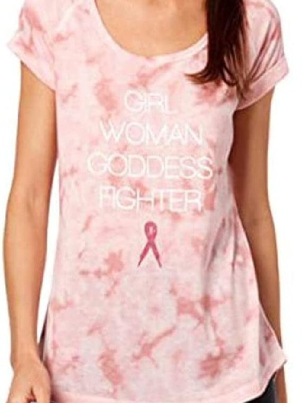 Ideology Womens Activewear Printed T-Shirt
